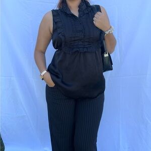 Vintage Charlotte Russe Office siren sleeveless Top